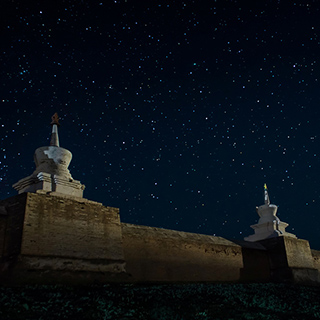 Kharkhorin - Erdene Zuu by night